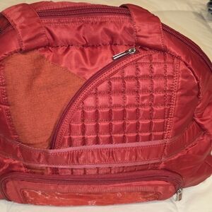 Lugz Red Quilted Tote Bag LIKE New Neved Used